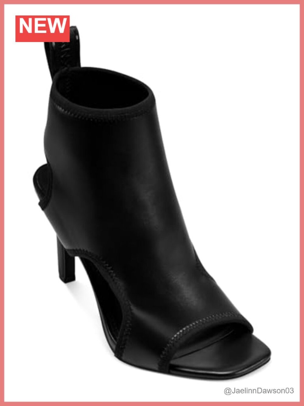 Leather Ankle Bootie Heeled Sandal Block Heel Peep Toe Zipper Fall Shoes